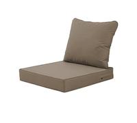 VNHGNHG Coussins de Chaise de Patio résistants avec Fermeture éclair cachée, poignée latérale et Passepoil, antidérapants et sans Fuite for canapé de Jardin(Light Brown,18.9in)