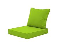 VNHGNHG Coussins de Chaise de Patio résistants avec Fermeture éclair cachée, poignée latérale et Passepoil, antidérapants et sans Fuite for canapé de Jardin(Grass Green,18.9in)