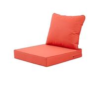 VNHGNHG Coussins de Chaise de Patio résistants avec Fermeture éclair cachée, poignée latérale et Passepoil, antidérapants et sans Fuite for canapé de Jardin(Orange,18.9in)