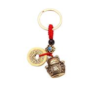 VNIDJGB Porte-clés chat porte-bonheur, porte-clés porte-bonheur porte-bonheur Feng Shui, porte-clés Feng Shui, pendentifs et pièces de monnaie pour femme, apportant de la richesse et des trésors (doré