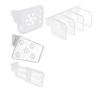 VNJUGF 1 pièce/1 ensemble de porte latérale de réfrigérateur, panneau de séparation de réfrigérateur, accessoires de cuisine, étagère de rangement de séparation en plastique wanglan(Style 2 (1Pc))