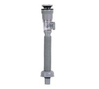 VNJUGF Kits de tuyaux de drainage d'évier Kit de drainage d'évier de cuisine Anti-obstruction Drain d'évier de salle de bain Tuyau de siphon en P de drainage d'évier Transparent Flexible wanglan(Gris)