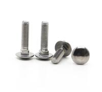 VNJUGF Lot de 1 à 10 vis de carrosserie à tête bombée et col carré en acier inoxydable 304 A2-70, M4, M5, M6, M8, M10, M12, GB12, DIN603 wanglan(55mm,M8 2pcs)