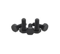 VNJUGF Lot de 1 à 10 vis hexagonales en nylon noir M6 M8 M10 M12, boulons à tête hexagonale en plastique, vis isolées en plastique wanglan(1pcs,M12x80)