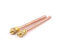 VNJUGF Lot de 10 vannes d'accès de réfrigération for climatiseur, tube en cuivre de 6 mm de diamètre extérieur, pièces de rechange wanglan