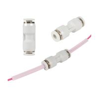 VNJUGF Lot de 3 connecteurs pneumatiques for tube d'imprimante 3D, 1,75 mm, connecteur rapide for extrudeuse filament X1 X1C X1E P1P P1S wanglan(6pcs and 4m tube)