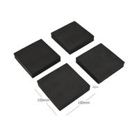 VNJUGF Lot de 4 tapis anti-vibrations carrés for machine à laver, tapis multifonctionnel anti-vibrations, tapis antidérapants for meubles wanglan(4pc 10x10x2cm)