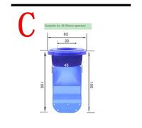 VNJUGF Noyau de Fuite Anti-Odeur en Silicone for Salle de Bain, Drain de canalisation d'eau, Drain d'évier intérieur, vanne de vidange unidirectionnelle, Noyau d'égout wanglan(C-Inner 45-50mm L)