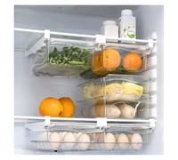 VNJUGF Organisateurs de rangement for réfrigérateur de cuisine Conteneur Réfrigérateur Rack Organisateur Fruits Oeuf Glisser Sous Étagères Tiroir Accessoires de cuisine wanglan(1 SET)