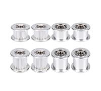 VNJUGF Poulie de distribution GT2 2/4/6 pièces, 16/20 dents, alésage de roue 3/5 mm, dents d'engrenage en aluminium, largeur 6/10 mm, 3 CR10, imprimante Reprap wanglan(4pcs,20T W6 B3 Without T)