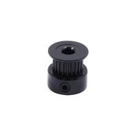 VNJUGF Poulie de distribution GT2 noire, 20 dents, 16, alésage roue 5 mm, 8, d'engrenage en aluminium, largeur 6, pièces d'imprimante 3D wanglan(20T W6 B5 With T)