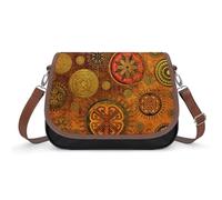 VNJVPWLQW Sac À Bandoulière Femme Art Floral Sac De Messager Sac À Main Crossbody Bag Porte-Monnaie 31x22x11cm
