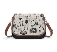 VNJVPWLQW Sac À Bandoulière Femme Lutte Sac De Messager Sac À Main Crossbody Bag Porte-Monnaie 31x22x11cm