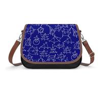 VNJVPWLQW Sac À Bandoulière Femme Math Art Sac De Messager Sac À Main Crossbody Bag Porte-Monnaie 31x22x11cm