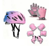 VNLCPX Casque Vélo Enfant Kit, Protection Roller Enfant avec Coudières Genouillères et Protège-Poignets, Protection Skateboard pour Scooter Patins Ligne, Réglables