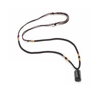 VNLCPX Collier Tourmaline Noire, Pendentif en Tourmaline, Pendentif Pierre Naturelle, Pierres de Guérison, Cristal pour Hommes et Ffemmes, 30mm