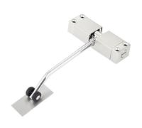 VNLCPX Ferme Porte Automatique, Groom Fermeture Porte avec Tige de Réglage, Plaque de Montage Et Vis, Réglable Ferme Porte à Ressort pour Le Bureau à Domicile, Portes Jusqu'à 35 Kg, Argent, (2 pièce)