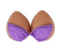 Vnmcry 1 Paire Réaliste de Prothèses Mammaires Autoadhésif en Silicone Artificielle Poitrine Forme du Faux Sein pour Mastectomie Travestis Crossdresser Cosplay (D Cup 1000g / Paire - Bronzage)