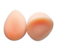 Vnmcry 1 Paire Réaliste de Prothèses Mammaires Autoadhésif en Silicone Artificielle Poitrine Forme du Faux Sein pour Mastectomie Travestis Crossdresser Cosplay (A Cup 500g / Paire - Couleur Beige)