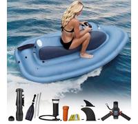 vnmudzeo Bateau Pneumatique à RéAction AméLioré pour 2 Personnes, Scooter sous-Marin éLectrique sans Balais 500 W/700 W, Bateau à Moteur Pliable Gonflable Motorboat+700Wpro16AThruster