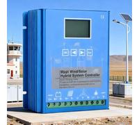 vnmudzeo ContrôLeur De Charge Hybride Intelligent Solaire-éOlien, RéGulateur CompléMentaire éOlien-Solaire 15 KW, ContrôLeur Boost De Charge Mppt 12 V/24 V/48 V 24V/48V(Auto)