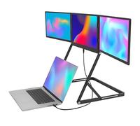 vnmudzeo Extension D'éCran pour Ordinateur Portable Type-C/Hdmi/USB-C Plug-Play, Temps De RéPonse De 10 Ms, éCran Ultra-Fin 15,6" 1080P Full HD, LéGer