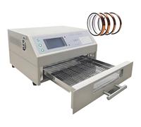 vnmudzeo Four De Refusion Intelligent cms T962/T-962A+, Chauffage Infrarouge, Minuterie à TempéRature Constante, RéGlable De 0 à 350 °C, ContrôLe par Micro-Ordinateur T962