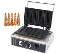 vnmudzeo Machine à Gaufres en Acier Inoxydable - Moule en Forme De Sapin 4/6 PièCes, Chauffage Double Face, pour Boulangeries, Restaurants 6Slice