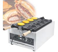 vnmudzeo Machine à Hamburger UFO pour Usage Domestique, Presse à Gaufres, Fourrage à Glace, Rotation à 180°, Gaufrier AntiadhéSif, pour PâTisseries