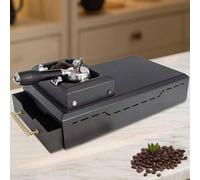 vnmudzeo Machine Automatique De Nettoyage du Marc De Café - Tiroir Amovible, 2 Grattoirs pour Porte-Filtres De 58 Mm Black