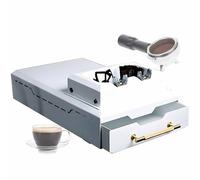 vnmudzeo Machine De Nettoyage du Marc De Café Domestique - Gain De Place, Tiroir Amovible Design, Nettoyeur Simple White
