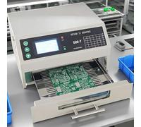 vnmudzeo Machine De Soudage à Circulation d'air Chaud Infrarouge, Mini-Machine De Soudage par Refusion Bga 800 W/2300 W ÉQuipement pour Puces PCB, Substrat Aluminium, LED 7.1x9.3