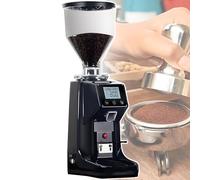 vnmudzeo Moulin à Café Intelligent à Meules Plates, 19 Niveaux De Mouture, 1500 ML, Moulin à Expresso Automatique, Lame en Acier Inoxydable De 60 Mm Black