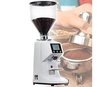 vnmudzeo Moulin à Café Intelligent à Meules Plates, 19 Niveaux De Mouture, 1500 ML, Moulin à Expresso Automatique, Lame en Acier Inoxydable De 60 Mm White