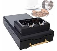 vnmudzeo Nettoyeur De Marc De Café Amovible, Bac à Marc Grande Capacité, Nettoyeur Automatique De Porte-Filtre à Café 150 W Black