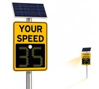 vnmudzeo Panneau de signalisation Radar IP65 avec Couverture de 1 à 3 Voies Yellow-60x75cm
