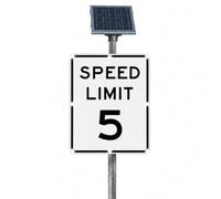 vnmudzeo Panneau de signalisation « Ralentir » en Aluminium 5MPH