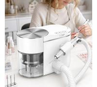 vnmudzeo Ponceuse à Ongles avec Aspirateur IntéGré, Moteur Brushless 35 000 TR/Min, Interrupteur Marche Avant/ArrièRe, pour Manucuristes IndéPendantes et Usage Personnel