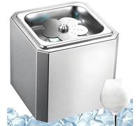 vnmudzeo Refroidisseur De Verres à Vin De Table Refroidisseur, Mini Machine à Refroidir Les Verres à BièRe en Acier Inoxydable, Givreur Instantané De Verres Au Co2, pour Salons De Thé