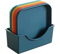 Vnnigmn Assiette Plastique Reutilisable, 8Pcs Assiettes à Ordures de Table, sans Toxine, sans BPA, Légères et Incassables, pour Pique-Nique de Voyage, Camping ou Usage Quotidien (Carré)