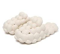 Vnnigmn Pantoufles Bubble Slides, DrôLe de Massage Pantoufles (Blanc, adult, numeric_43, numeric_range, eu_footwear_size_system, numeric_44, medium)