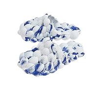 Vnnigmn Pantoufles Bubble Slides, DrôLe de Massage Pantoufles (Blanc Bleu, adult, women, numeric_37, numeric_range, eu_footwear_size_system, numeric_38, medium)