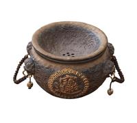 Vnook Bassine à thé 1000 ML, avec Couvercle filtrant, récipient à Marc thé, Bol Les résidus de thé, Facile à Nettoyer, for Accessoires Bureau Nettoyer et collecter Les résidus
