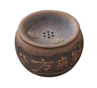 Vnook Bol à thé en céramique, avec Couvercle filtrant, récipient à Marc thé, Service à Kung Fu, Style rétro, résistant à la Chaleur, Amovible, for la Maison, Le Bureau, la terrasse et l'extérieur