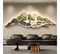 Vnook Grand art mural LED 3D, sculptures murales de paysage créatives