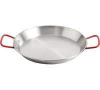 Vnook Poêle À Paella, Poêle À Griller En Acier Inoxydable, Batterie De Cuisine À Paella Avec Poignée Anti-brûlure For Servir 3 À 5 Personnes, Cuisine À Domicile [Classe Énergétique A] (Size : 22cm)