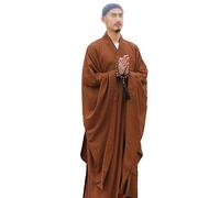 Vnook Robe Longue for Hommes Robe de Moine Robe de Moine Bouddhiste Costume du Temple Shaolin Robe Bouddhiste Zen for Adultes (Color : A, Size : 40)