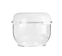 Vnook Saladier légumes, bol fermentation cuisson, avec couvercle, récipient résistant à pâte, antiadhésif, encastré, for la cuisson et la cuisson, fermentation pâte, pétrissage pâte, battage