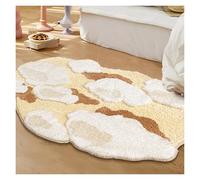 Vnook Tapis antidérapant, Tapis de Sol, Tapis Shaggy intérieur, Forme irrégulière, Moelleux Doux, Flocage, for Salon, Salle à Manger Sol intérieur