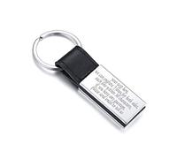 VNOX 1/2/3/4/5pcs Porte-clés Cuir Personnalisé - avec étiquette d'Identification,Porte-clés Gravure Gratuit-Entrez Votre Texte,Clés de Voiture/Accessoires de Sac